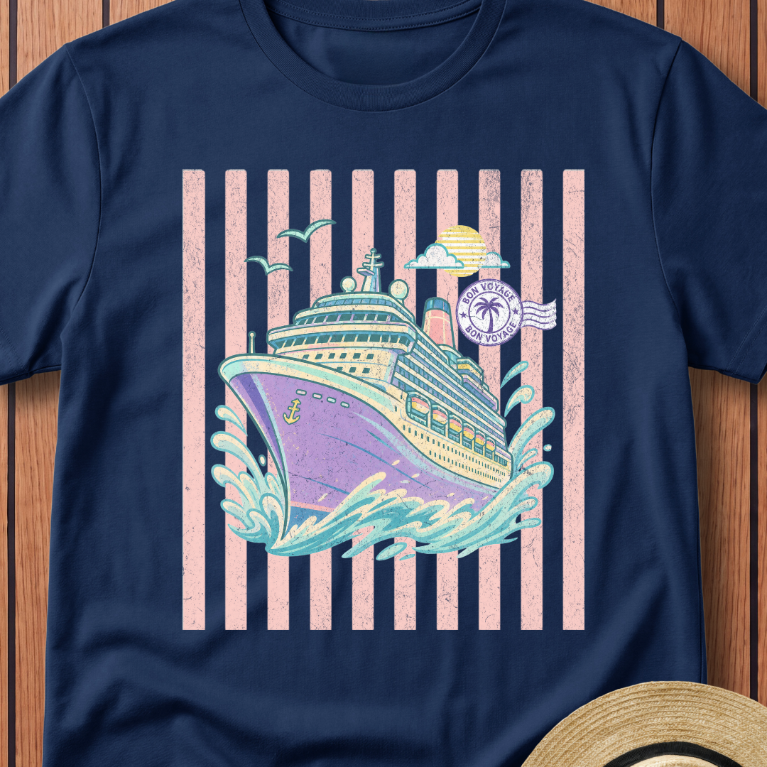 Pastel Cruise Ship T-Shirt