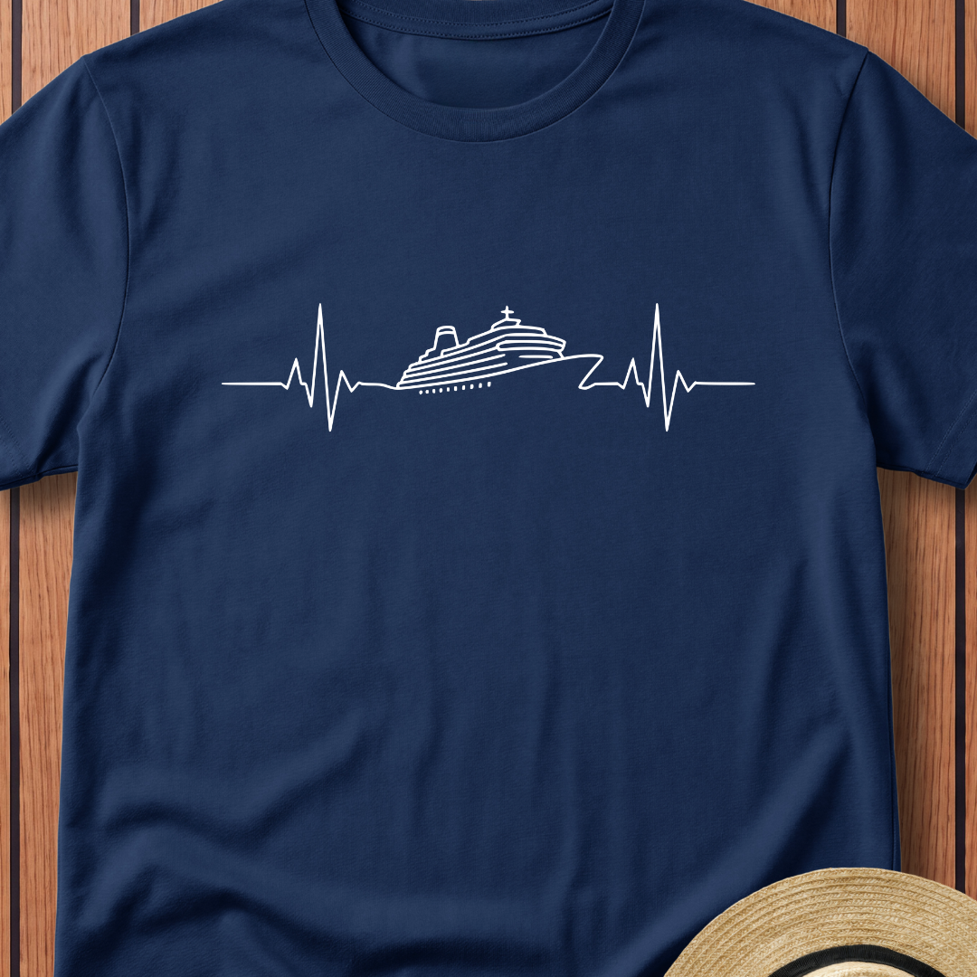 Cruise Ship Heartbeat T-Shirt