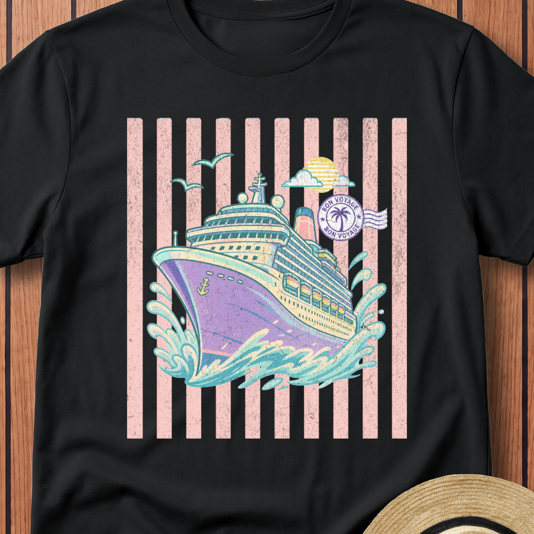 Pastel Cruise Ship T-Shirt