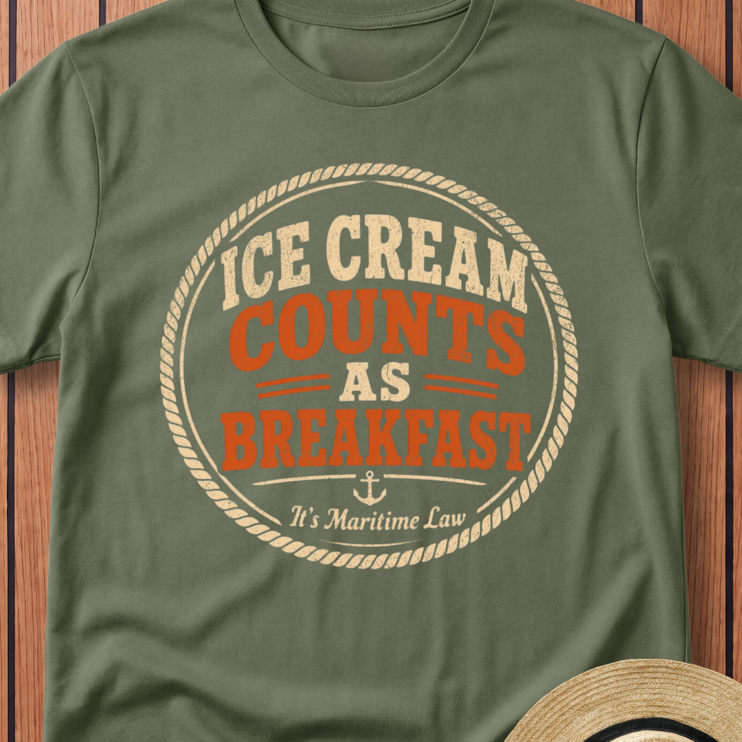 Ice Cream Counts As Breakfast T-Shirt