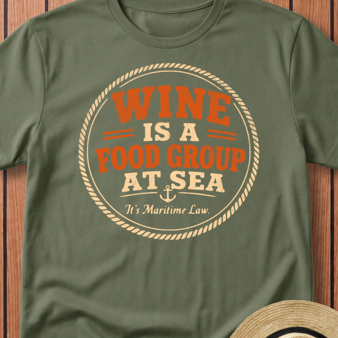 Wine Is A Food Group At Sea T-Shirt