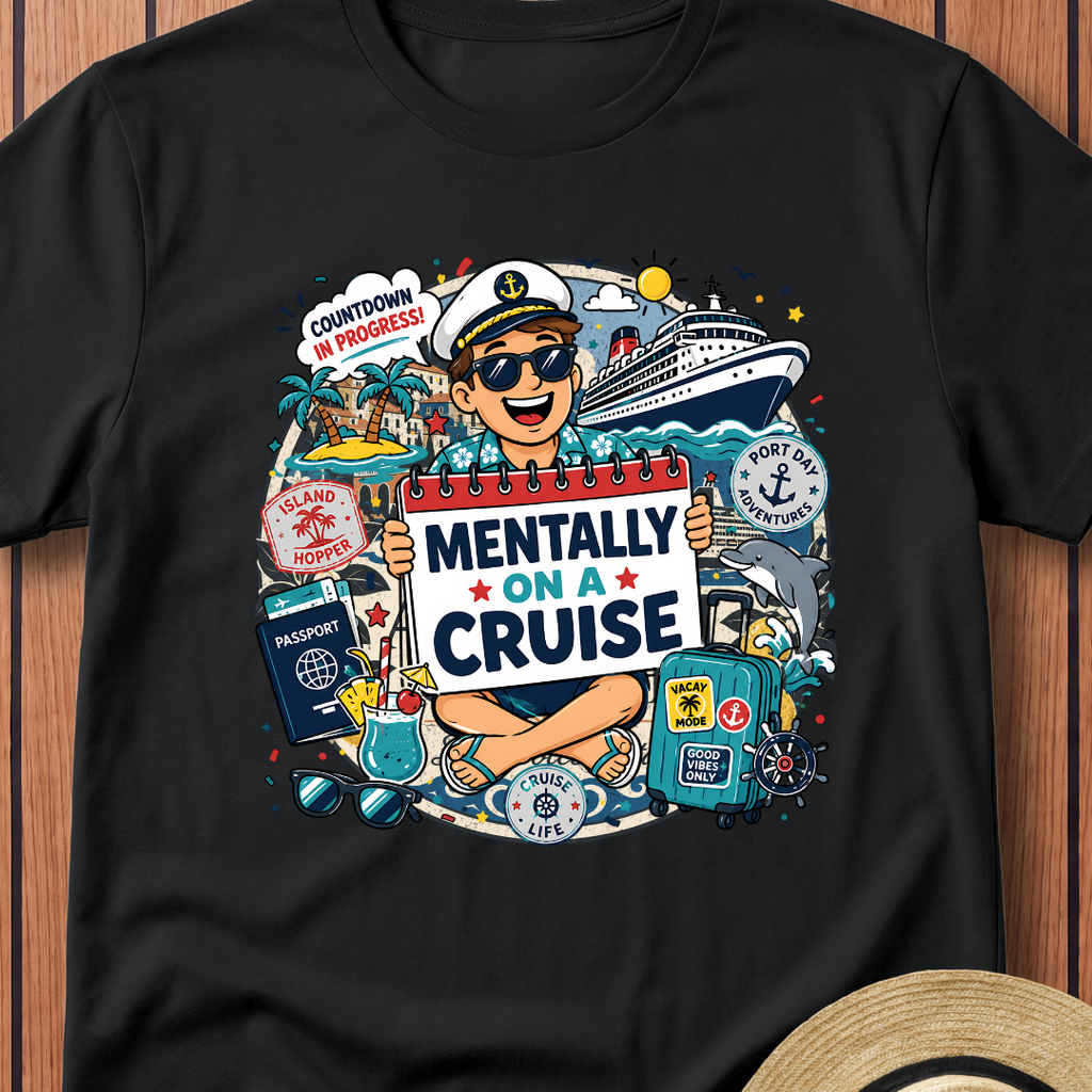Mentally On A Cruise T-Shirt