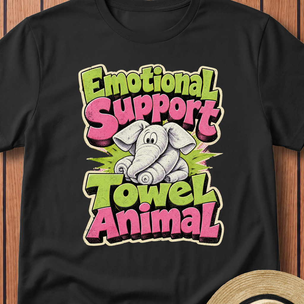 Emotional Support T-Shirt — Cute Elephant Graphic Tee