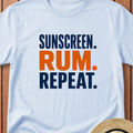 Sunscreen Rum Repeat T-Shirt