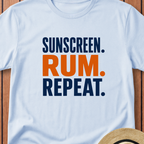 Sunscreen Rum Repeat T-Shirt