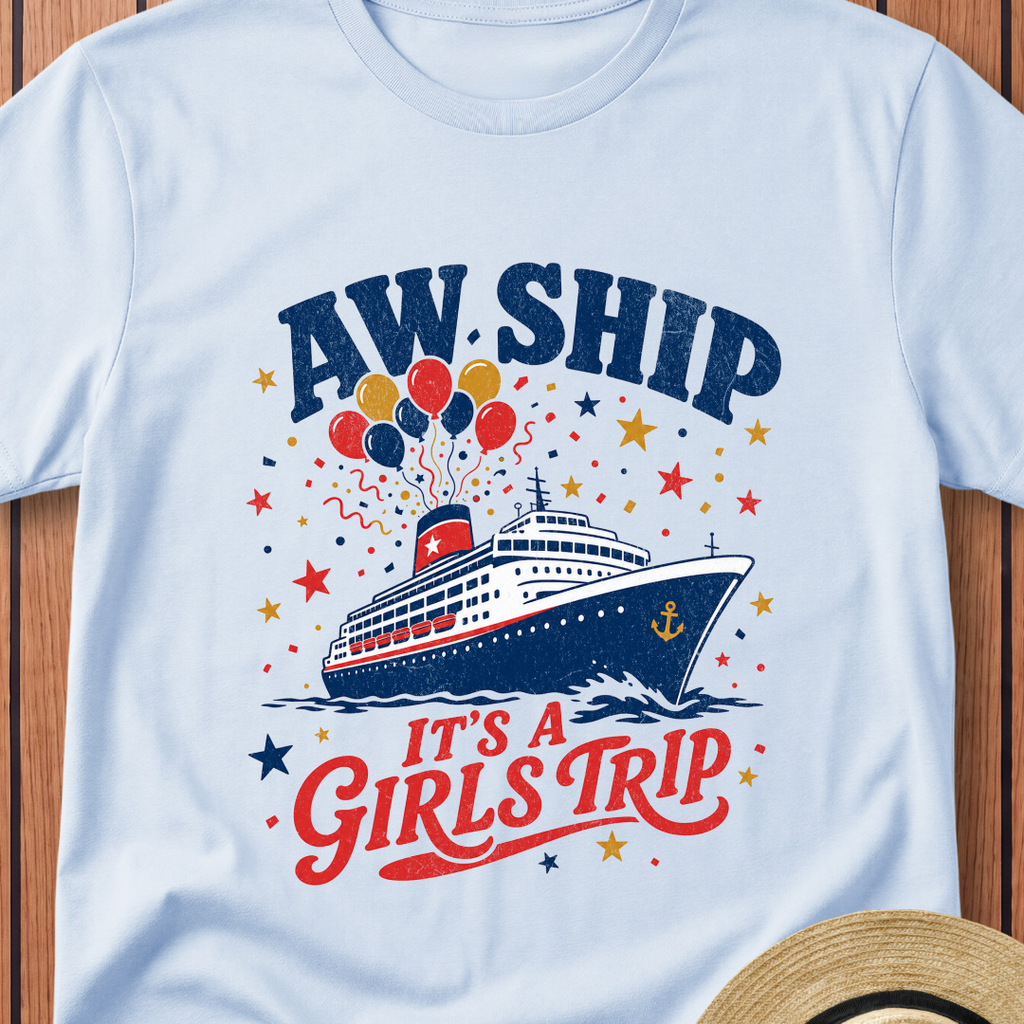 Aw Ship It`s A Girls Trip T-Shirt