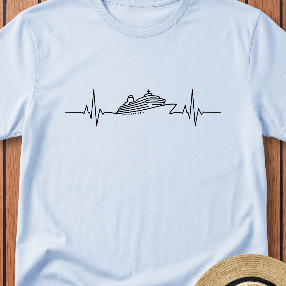 Cruise Ship Heartbeat T-Shirt