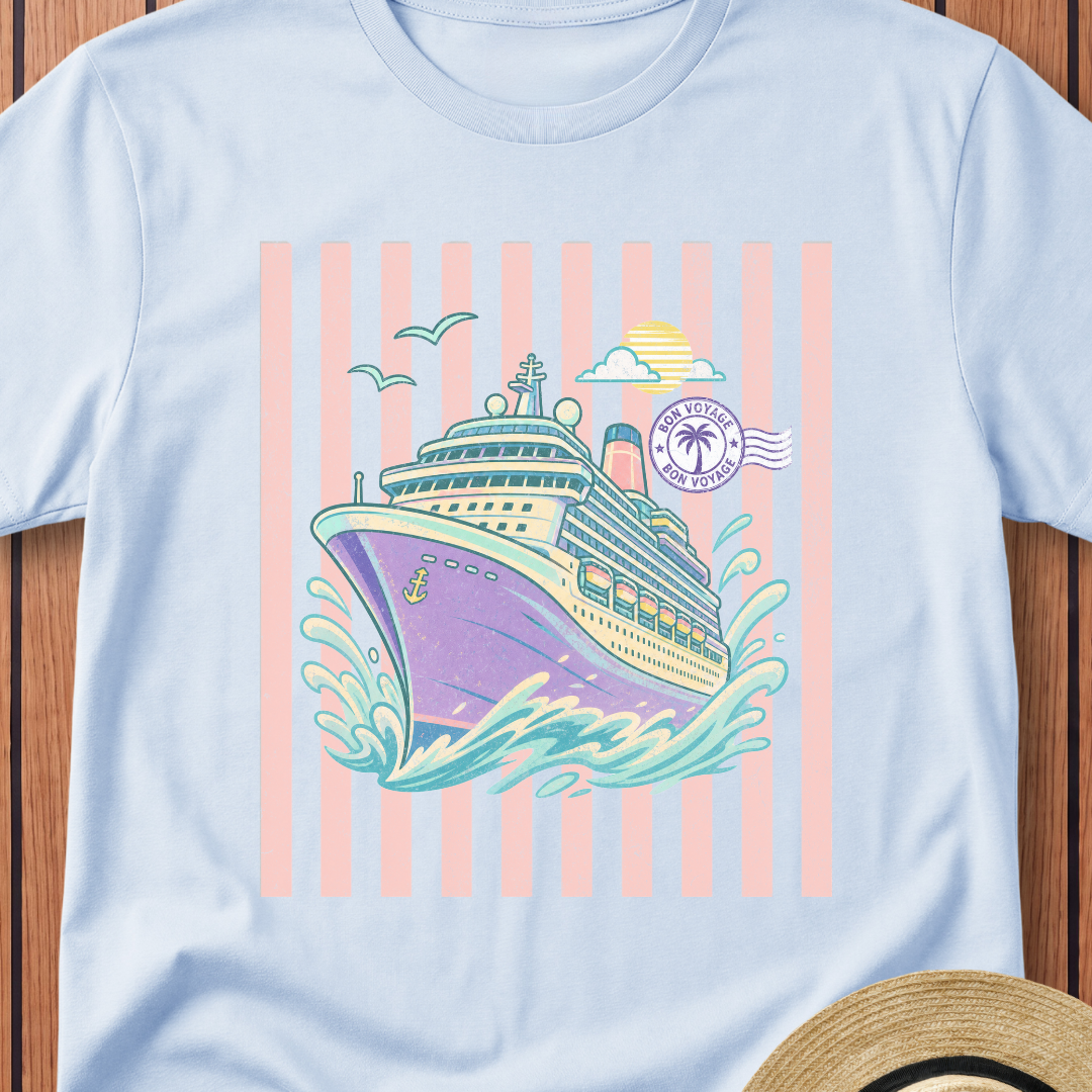 Pastel Cruise Ship T-Shirt