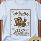 Professional Cruiser Sloth T-Shirt