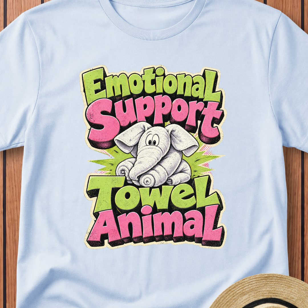 Emotional Support T-Shirt — Cute Elephant Graphic Tee