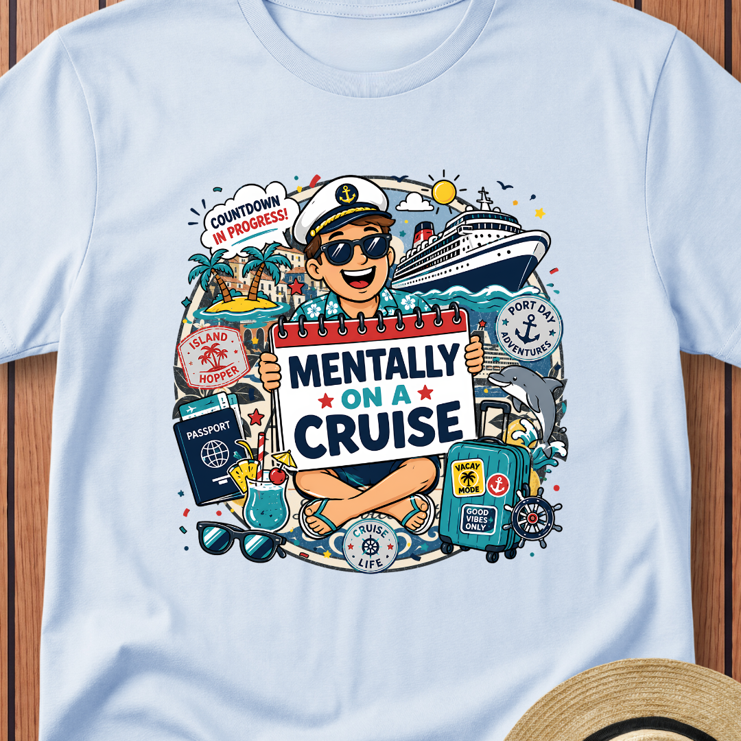 Mentally On A Cruise T-Shirt