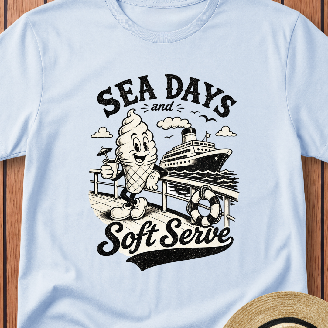 Sea Days And Soft Serve T-Shirt