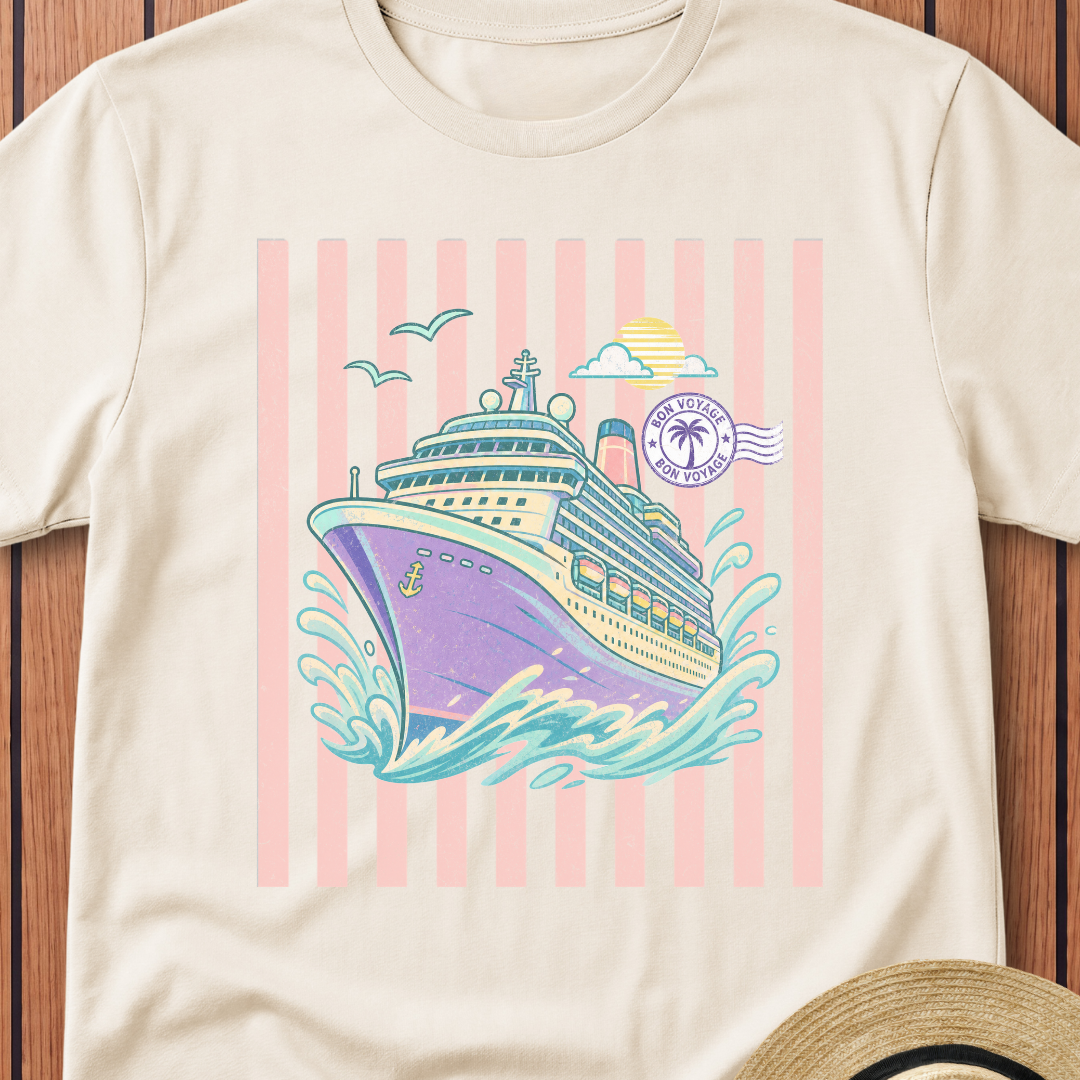 Pastel Cruise Ship T-Shirt