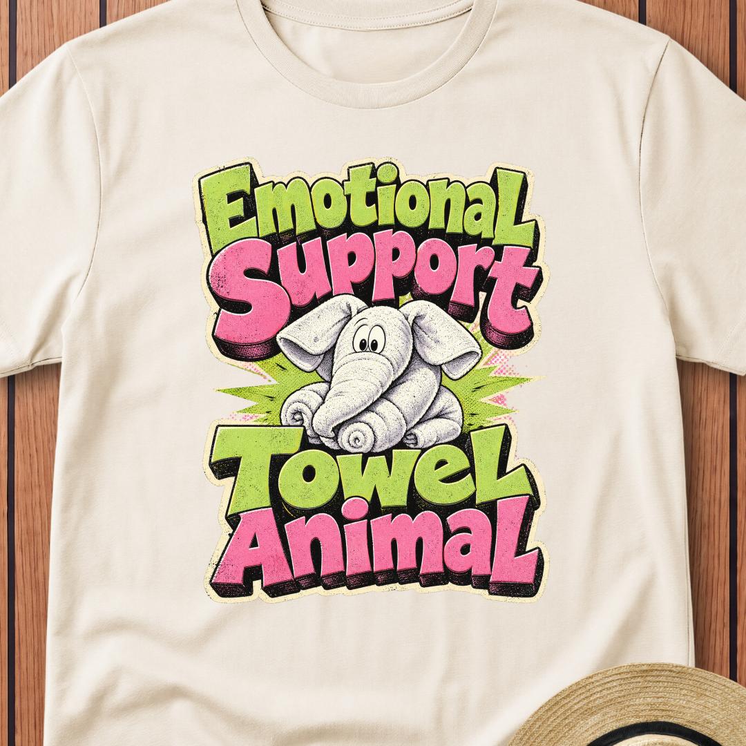 Emotional Support T-Shirt — Cute Elephant Graphic Tee
