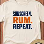 Sunscreen Rum Repeat T-Shirt