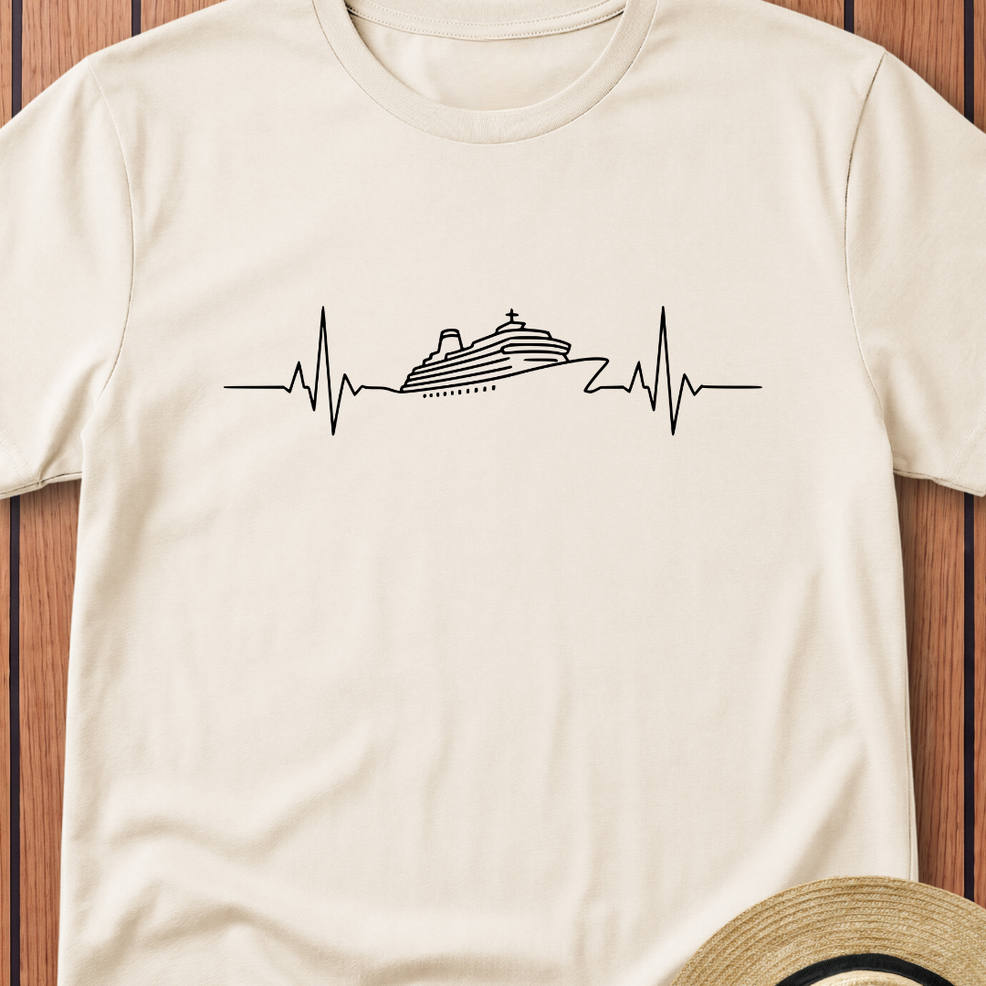 Cruise Ship Heartbeat T-Shirt