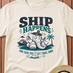 Ship Happens Towel Swan T-Shirt