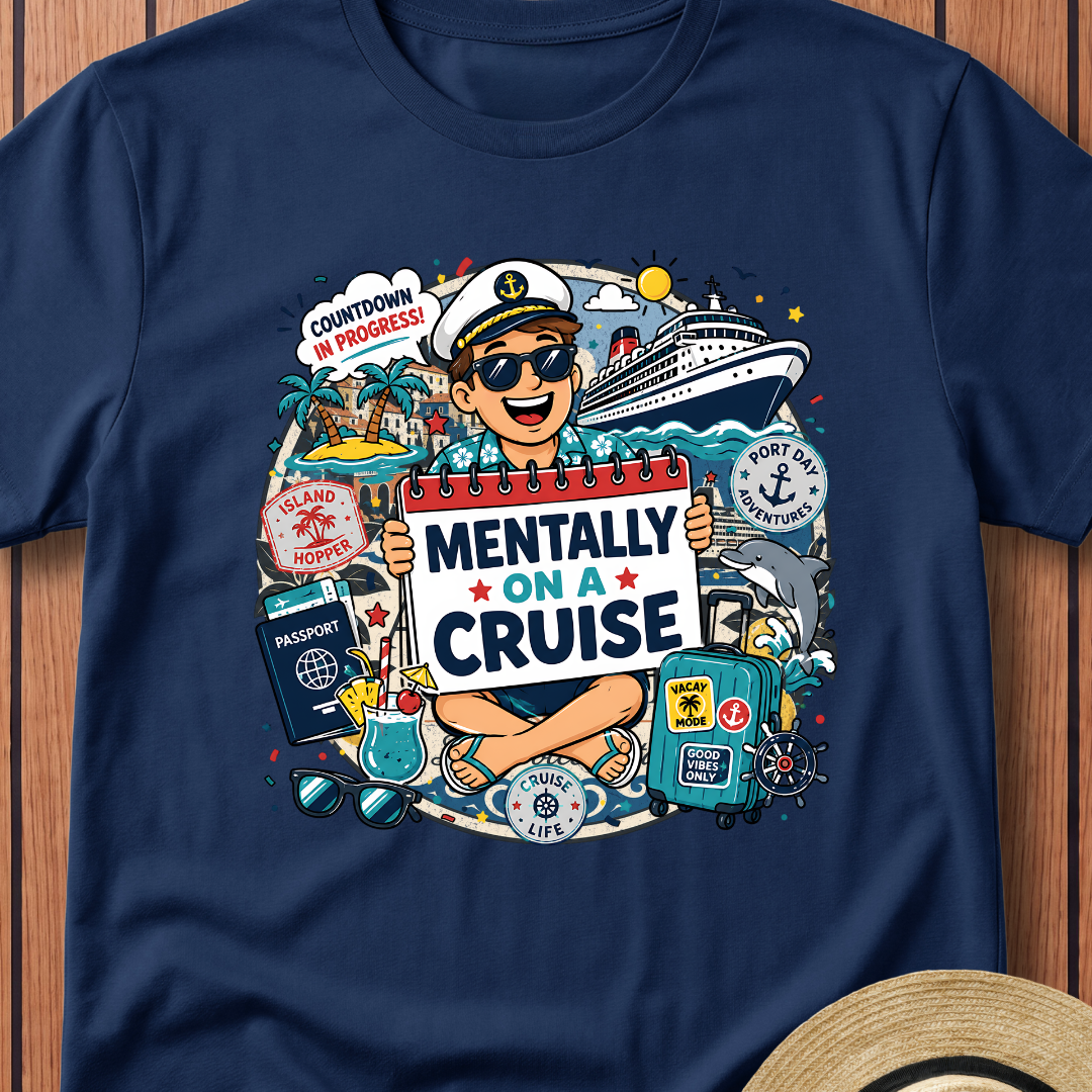 Mentally On A Cruise T-Shirt