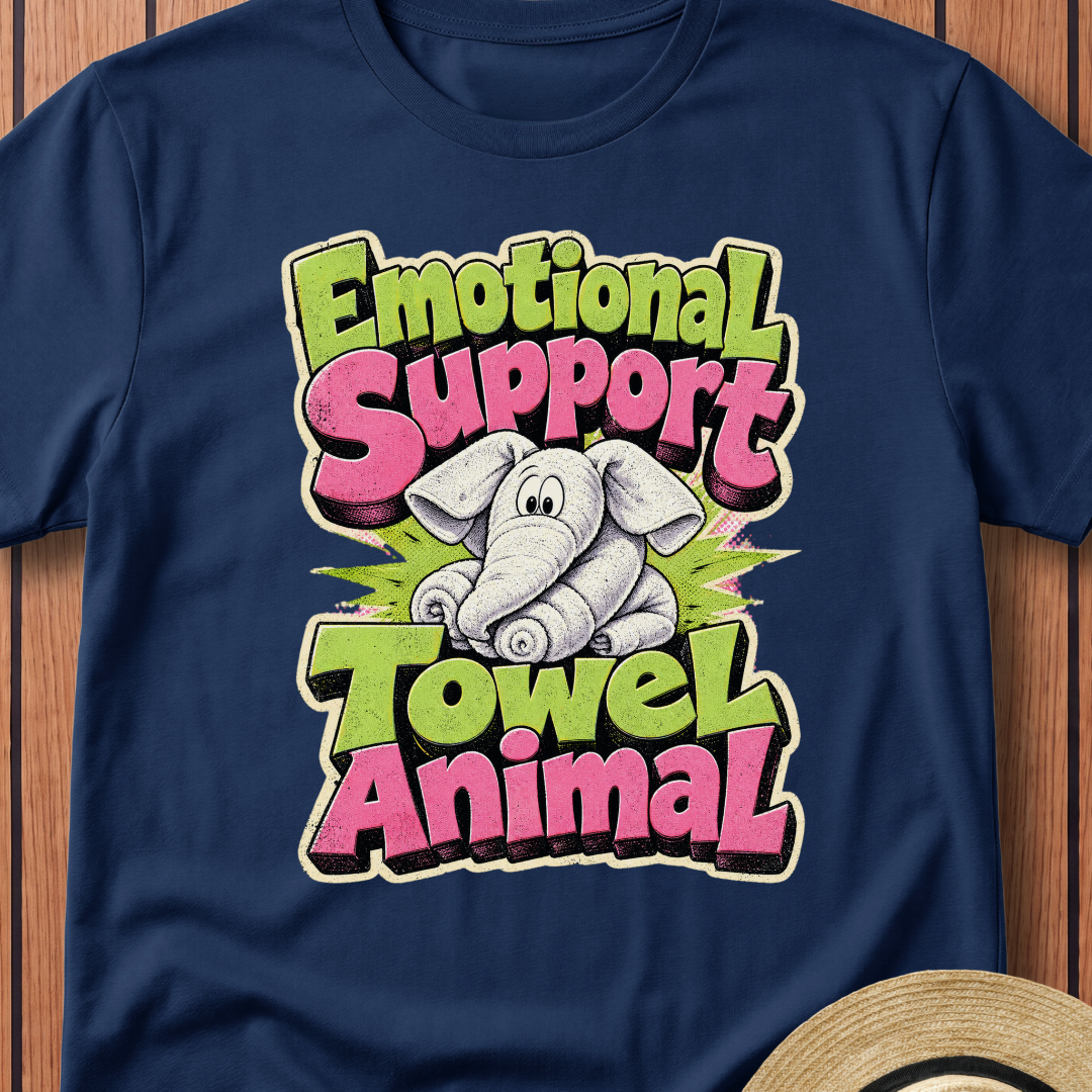 Emotional Support T-Shirt — Cute Elephant Graphic Tee
