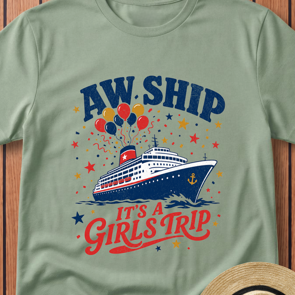 Aw Ship It`s A Girls Trip T-Shirt