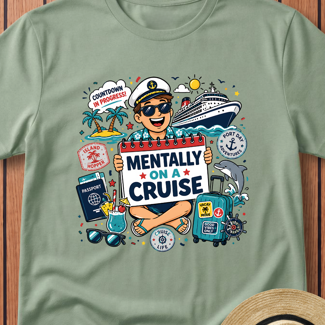 Mentally On A Cruise T-Shirt