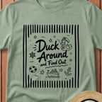 Duck Around & Find Out Line Art T-Shirt