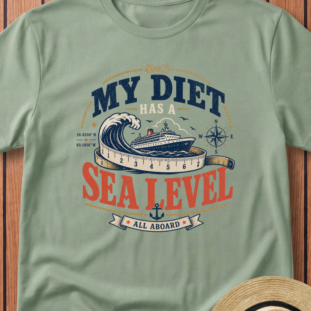 My Diet Has A Sea Level T-Shirt