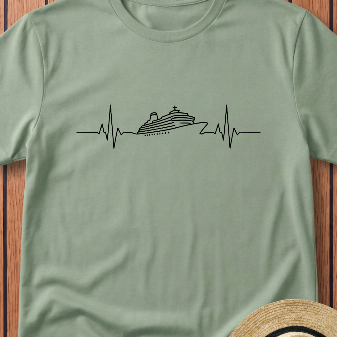 Cruise Ship Heartbeat T-Shirt