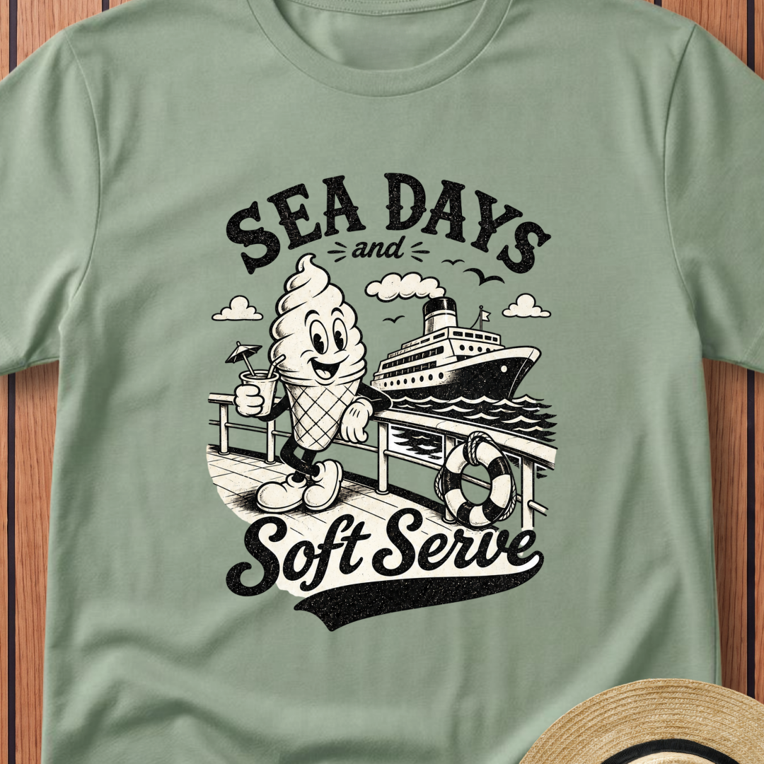 Sea Days And Soft Serve T-Shirt