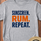 Sunscreen Rum Repeat T-Shirt