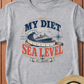 My Diet Has A Sea Level T-Shirt