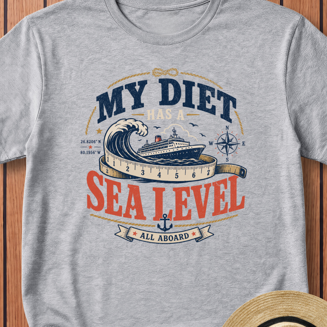 My Diet Has A Sea Level T-Shirt