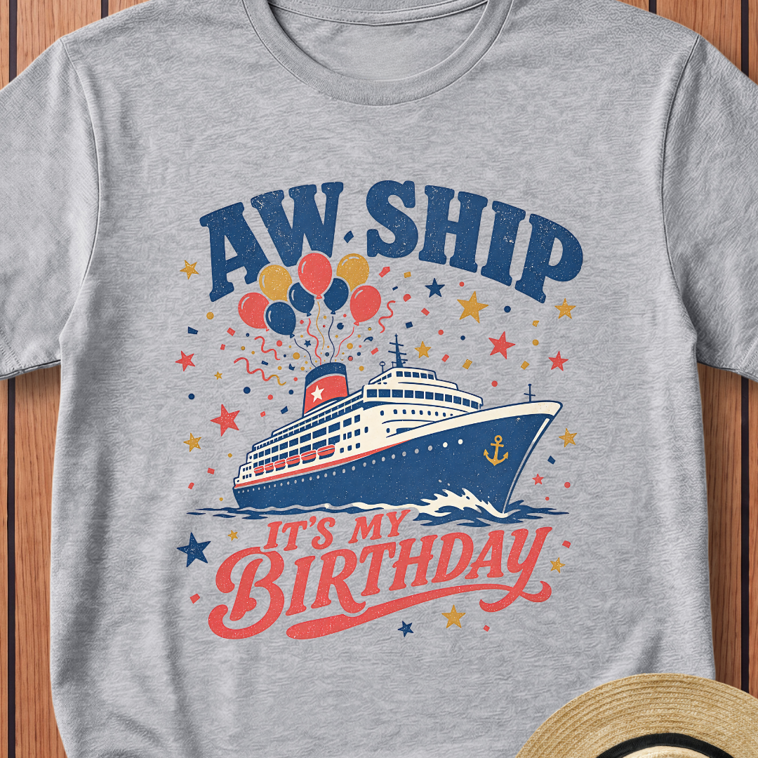 Aw Ship Its My Birthday T-Shirt