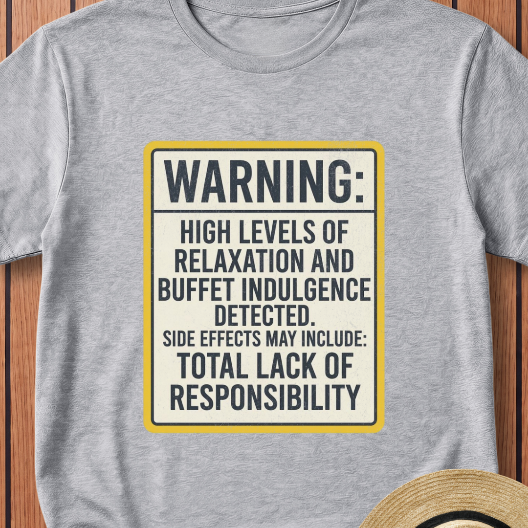 Warning High Levels of Relaxation T-Shirt