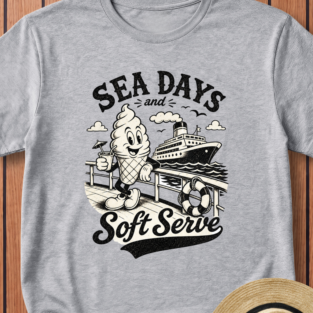 Sea Days And Soft Serve T-Shirt