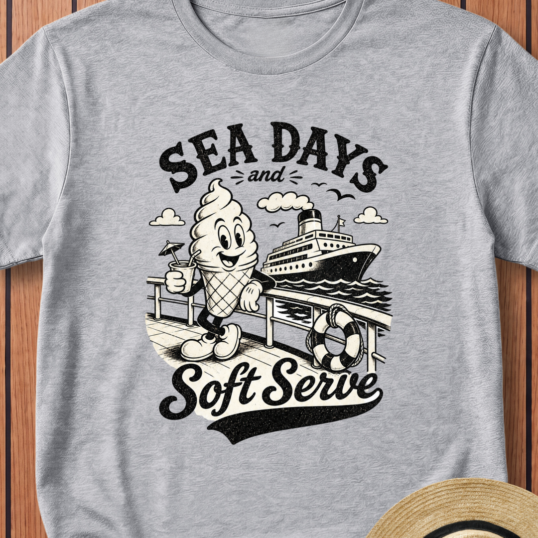 Sea Days And Soft Serve T-Shirt