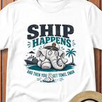 Ship Happens Towel Swan T-Shirt