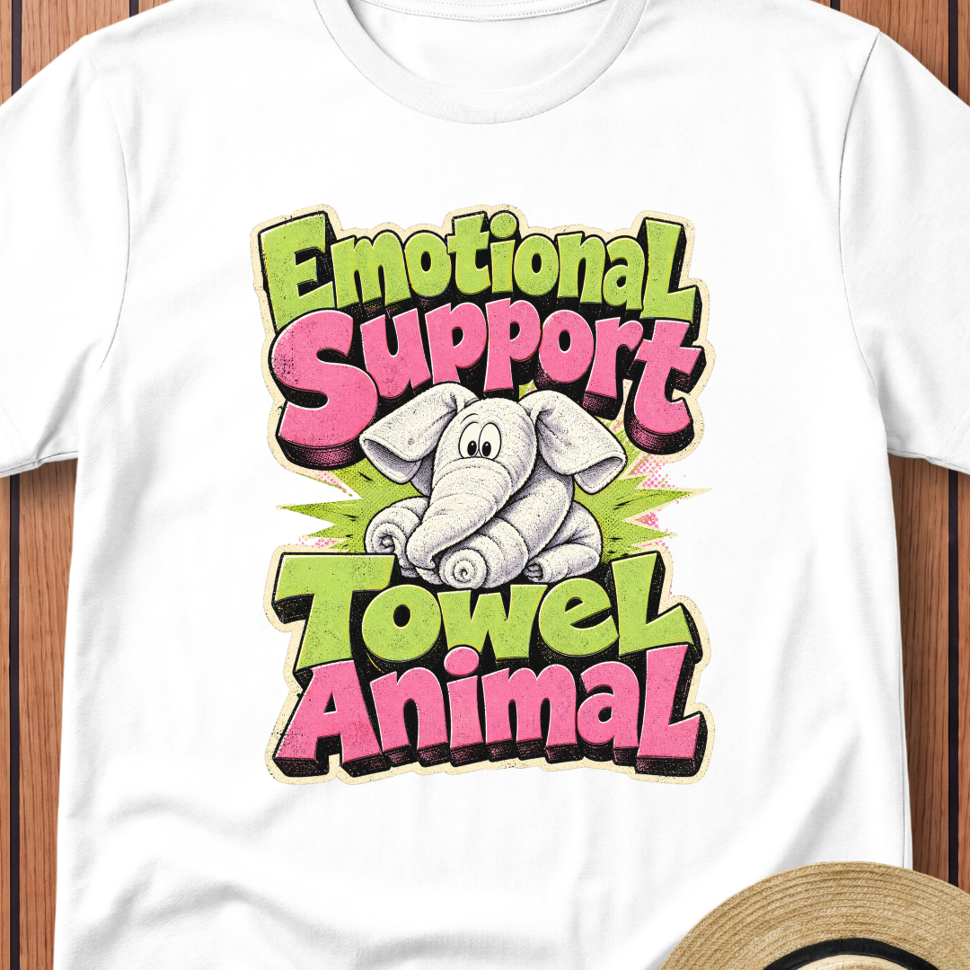 Emotional Support T-Shirt — Cute Elephant Graphic Tee