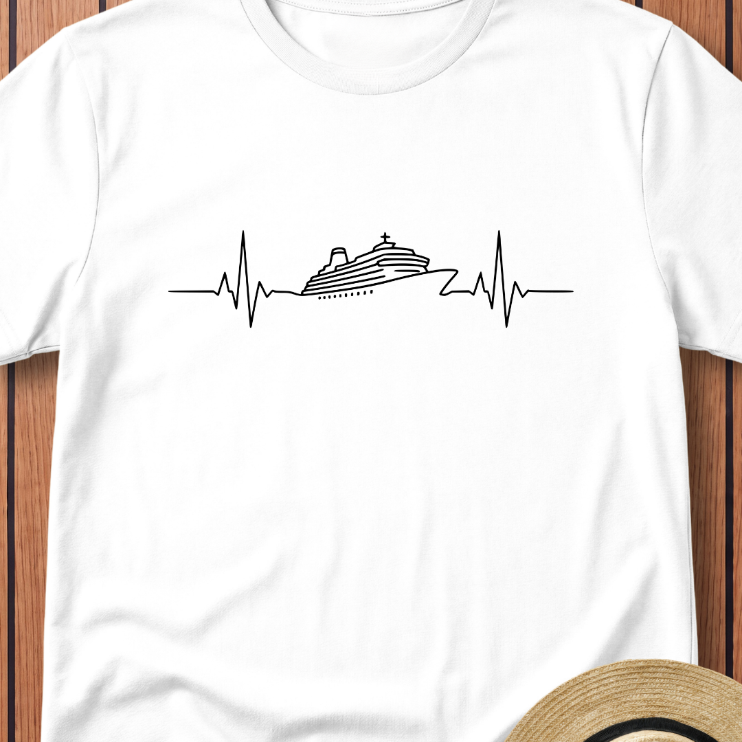 Cruise Ship Heartbeat T-Shirt