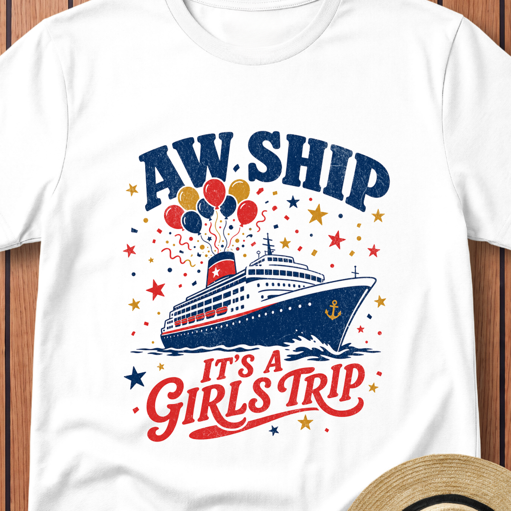 Aw Ship It`s A Girls Trip T-Shirt
