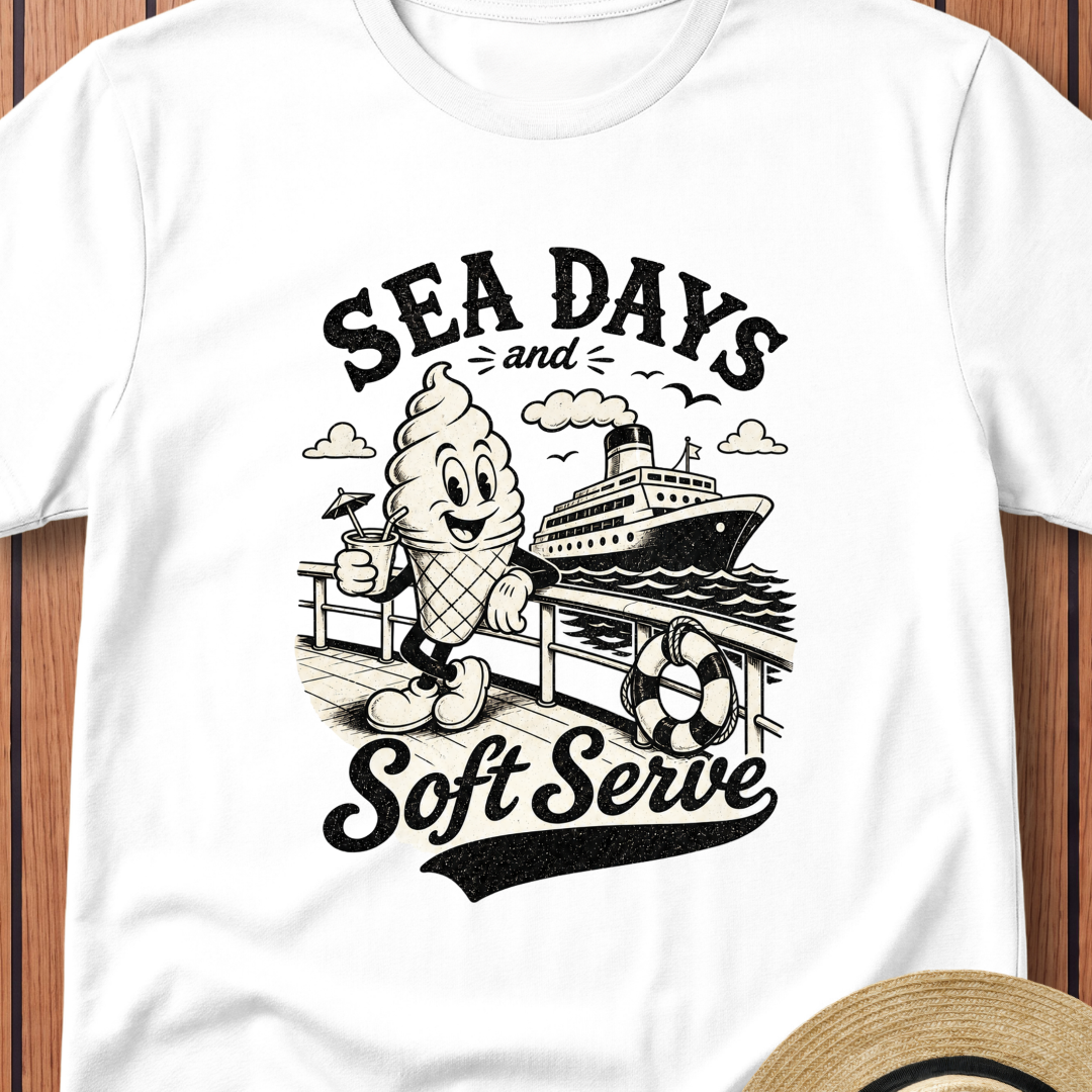 Sea Days And Soft Serve T-Shirt